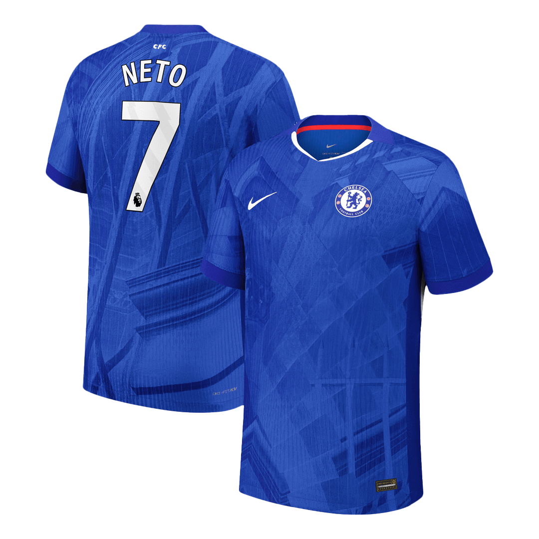 Tricouri Fotbal Chelsea NETO #7 Acasă 2025/26 Authentic