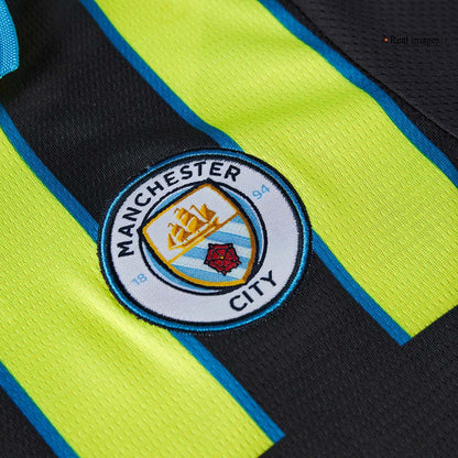 Set Tricouri Fotbal Manchester City Deplasare 2024/25 Pentru Copii