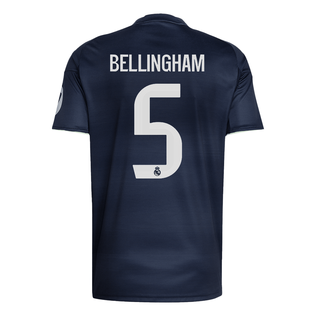 Tricouri Fotbal Real Madrid BELLINGHAM #5 Deplasare 2025/26 (mărime mare)