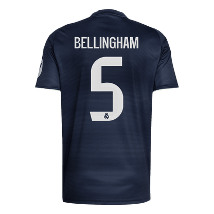 Tricouri Fotbal Real Madrid BELLINGHAM #5 Deplasare 2025/26 (mărime mare)
