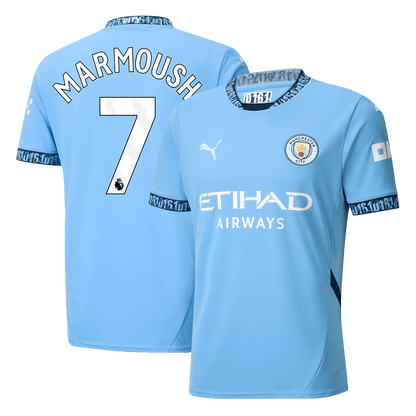 Tricouri Fotbal Manchester City MARMOUSH #7 Acasă 2024/25 - Super (mărime mare)
