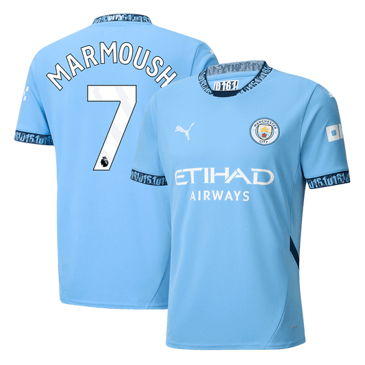 Tricouri Fotbal Manchester City MARMOUSH #7 Acasă 2024/25 - Super (mărime mare)