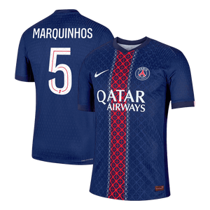 Tricouri Fotbal PSG MARQUINHOS #5 Acasă 2025/26 Authentic