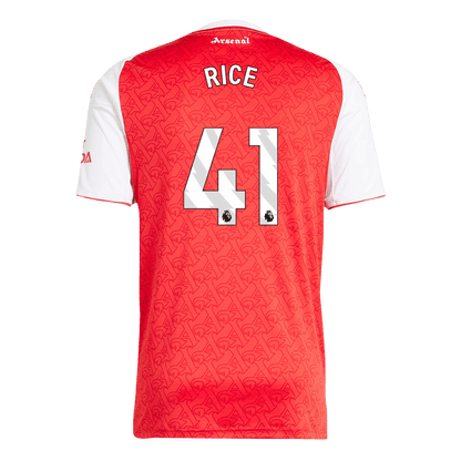 Tricouri Fotbal Arsenal RICE #41 Acasă 2025/26 - Premium