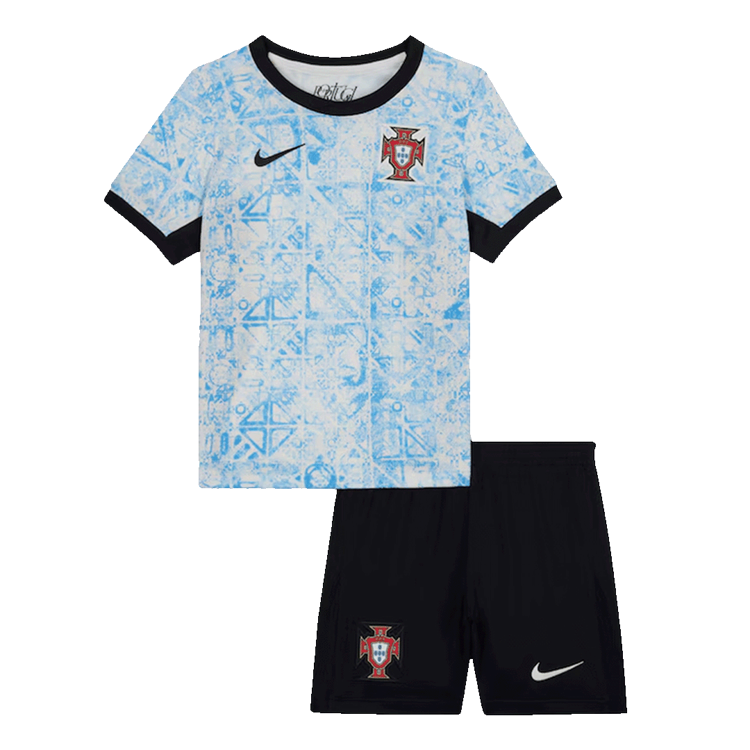 Set Tricouri Fotbal Portugalia Deplasare 2024 Pentru Copii