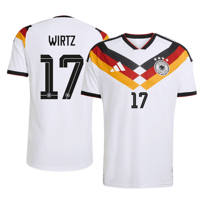 Tricouri Fotbal Germania WIRTZ #17 Acasă Cupa Mondială 2026 Authentic