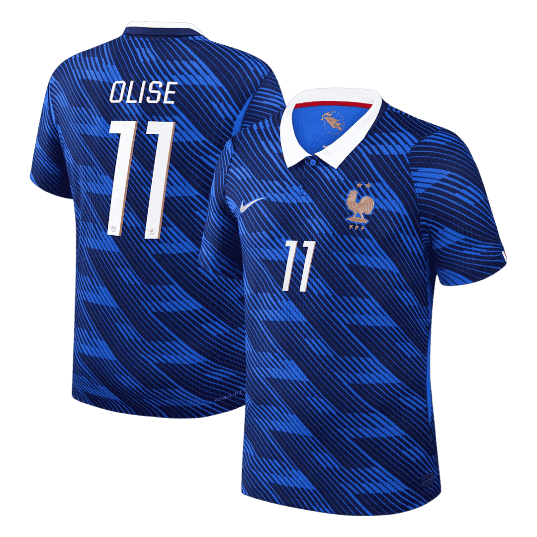 Tricouri Fotbal Franța OLISE #11 Acasă Cupa Mondială 2026 Authentic