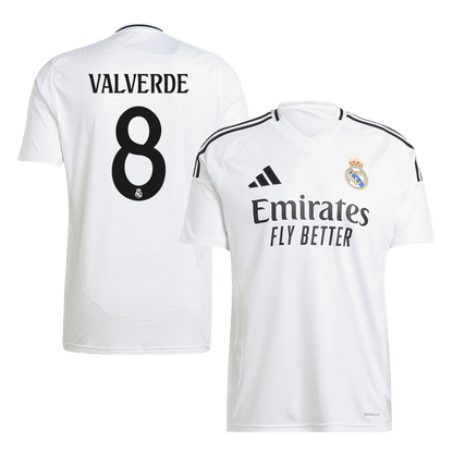 Tricouri Fotbal Real Madrid VALVERDE #8 Acasă 2024/25
