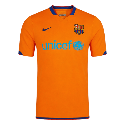 Tricouri Fotbal Vintage Barcelona Deplasare 2006/07
