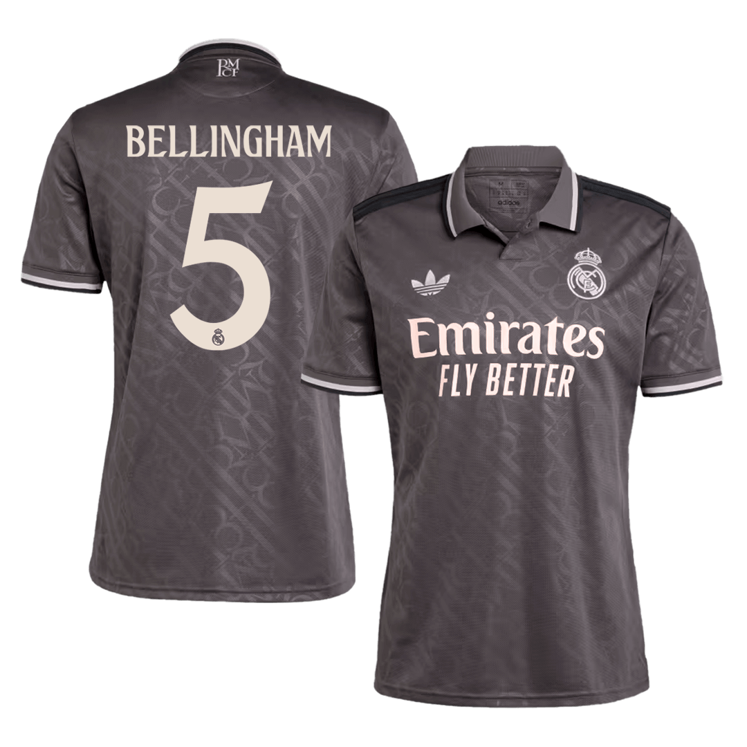Tricouri Fotbal Real Madrid BELLINGHAM #5 Treilea 2024/25 - Super (mărime mare)