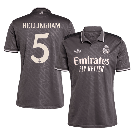 Tricouri Fotbal Real Madrid BELLINGHAM #5 Treilea 2024/25 - Super (mărime mare)