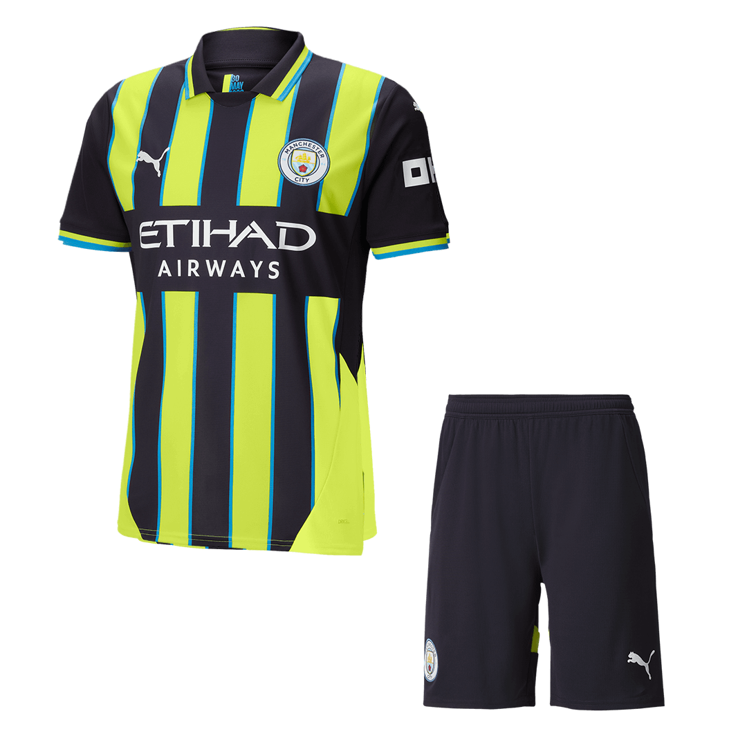 Set Tricouri Fotbal Manchester City Deplasare 2024/25.