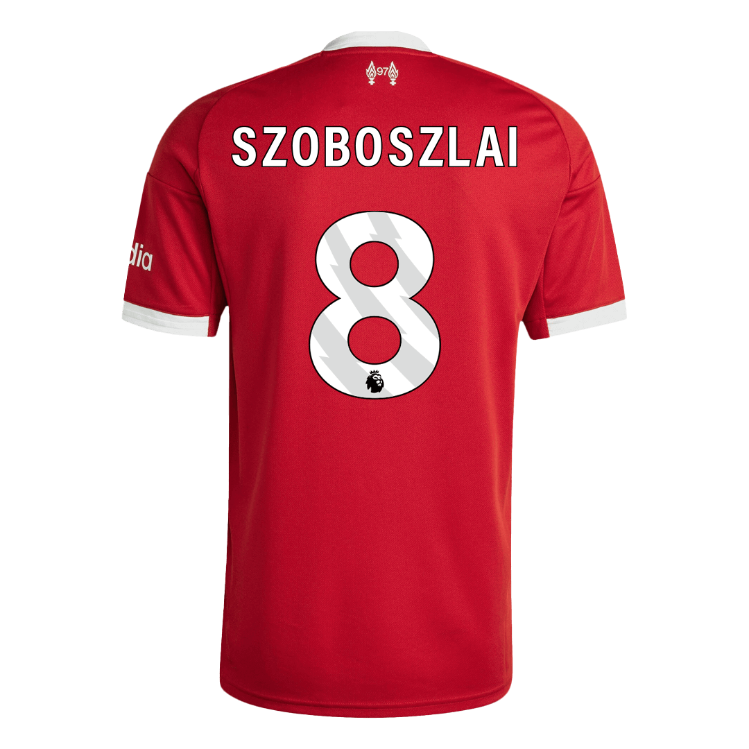 Tricouri Fotbal Liverpool SZOBOSZLAI #8 Acasă 2025/26