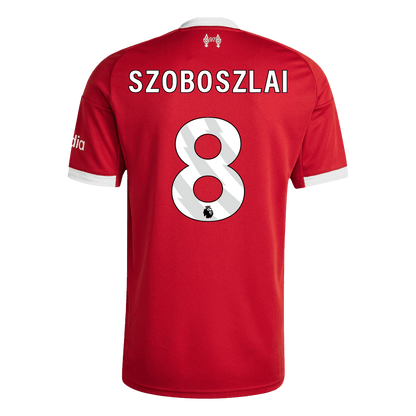 Tricouri Fotbal Liverpool SZOBOSZLAI #8 Acasă 2025/26