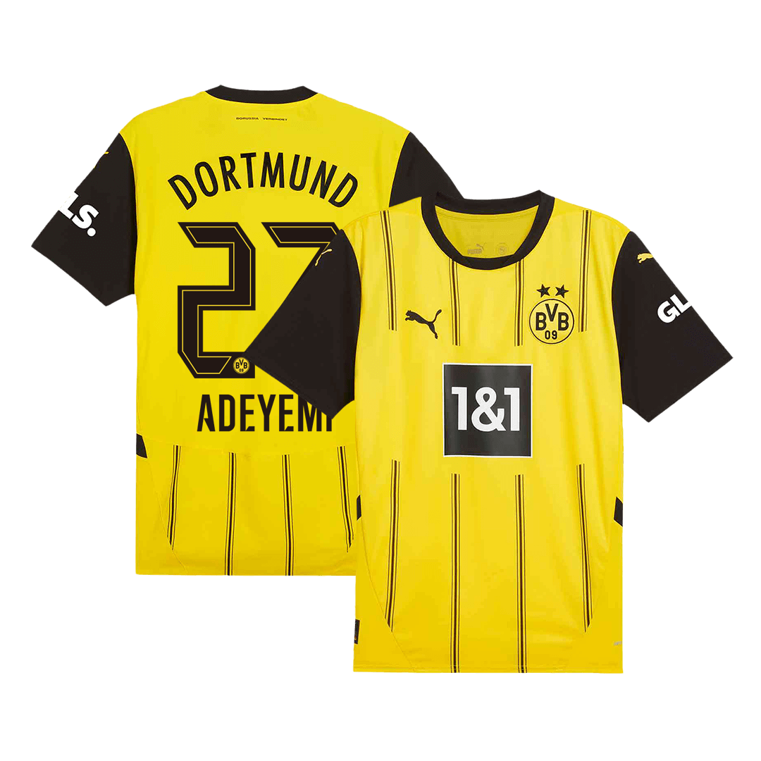 Tricouri Fotbal Borussia Dortmund ADEYEMI #27 Acasă 2024/25 - Super (mărime mare)