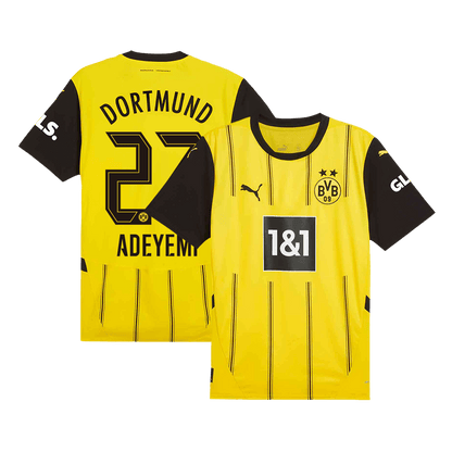 Tricouri Fotbal Borussia Dortmund ADEYEMI #27 Acasă 2024/25 - Super (mărime mare)