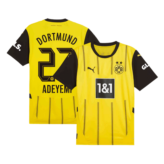 Tricouri Fotbal Borussia Dortmund ADEYEMI #27 Acasă 2024/25 - Super (mărime mare)