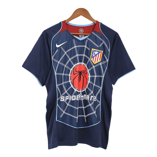 Tricouri Fotbal Vintage Atletico Madrid Deplasare 2004/05 (mărime mare)