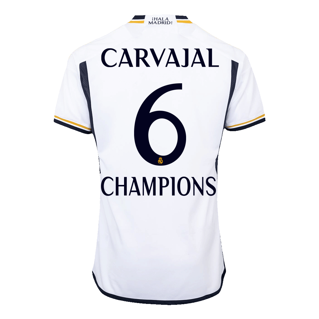 Tricouri Fotbal Real Madrid CARVAJAL #6 Acasă 2023/24 Authentic - CHAMPIONS