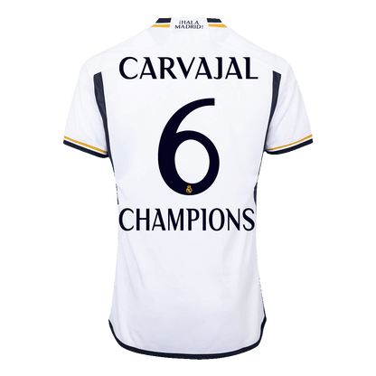 Tricouri Fotbal Real Madrid CARVAJAL #6 Acasă 2023/24 Authentic - CHAMPIONS