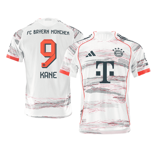 Tricouri Fotbal Bayern Munchen KANE #9 Deplasare 2025/26 Authentic
