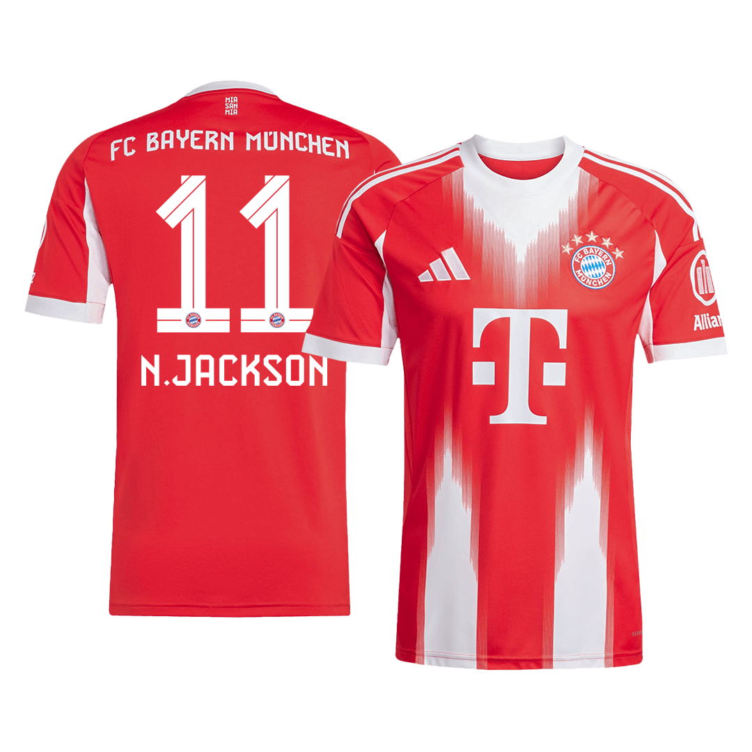 Tricouri Fotbal Bayern Munchen N.JACKSON #11 Acasă 2025/26 - Premium
