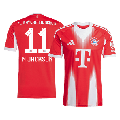 Tricouri Fotbal Bayern Munchen N.JACKSON #11 Acasă 2025/26 - Premium