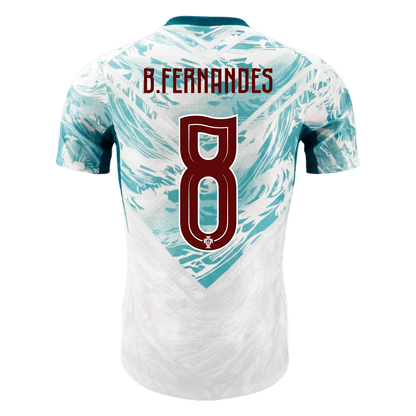 Tricouri Fotbal Portugalia B.FERNANDES #8 Deplasare Cupa Mondială 2026 Authentic
