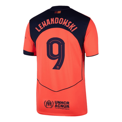 Tricouri Fotbal Barcelona LEWANDOWSKI #9 Treilea 2025/26 - UCL