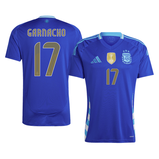 Tricouri Fotbal Argentina GARNACHO #17 Deplasare 2024 - Super (mărime mare)