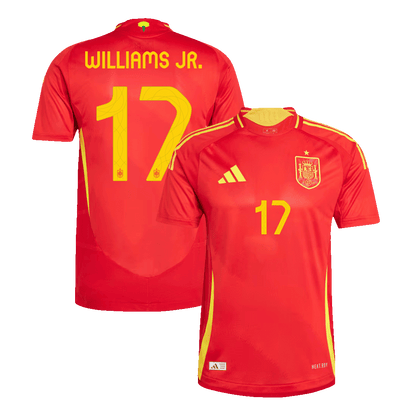 Tricouri Fotbal Spania WILLIAMS JR. #17 Acasă 2024 Authentic