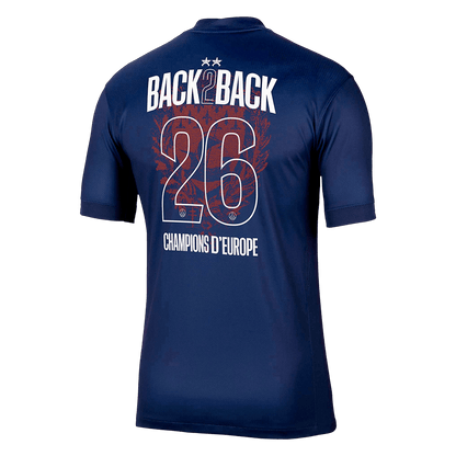 Tricouri Fotbal PSG Champions of Europe #26 Acasă 2025/26 - Premium