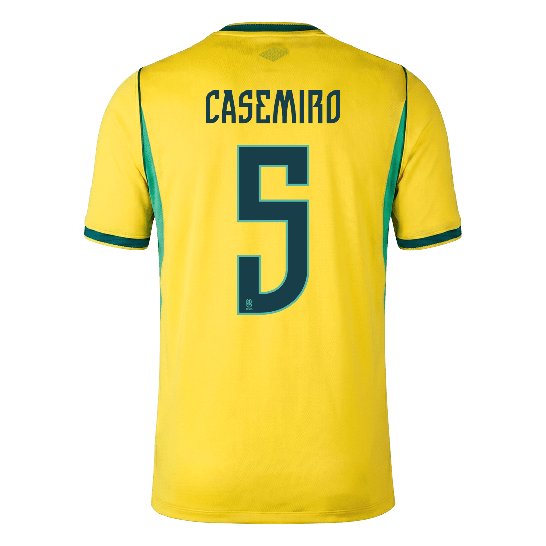 Tricouri Fotbal Brazilia CASEMIRO #5 Acasă Cupa Mondială 2026
