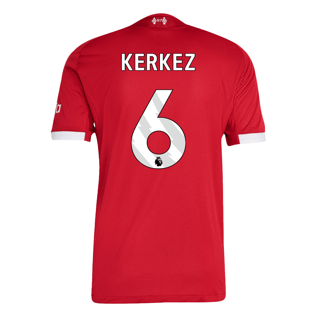 Tricouri Fotbal Liverpool KERKEZ #6 Acasă 2025/26 Authentic