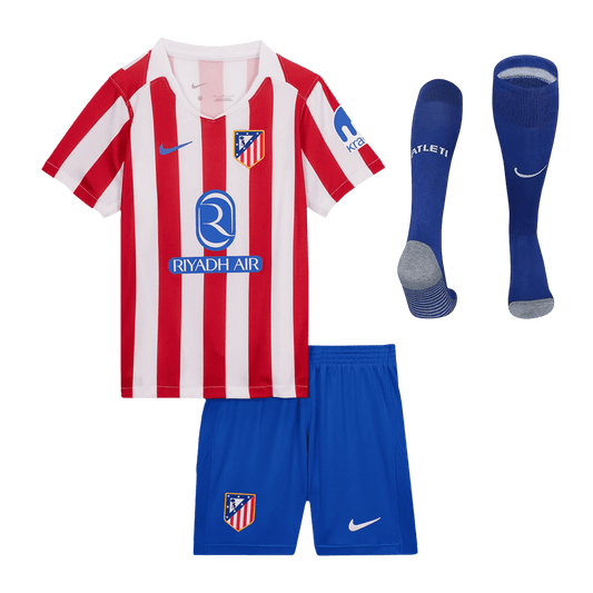 Set Tricouri Fotbal Atletico Madrid Acasă 2025/26 Pentru Copii