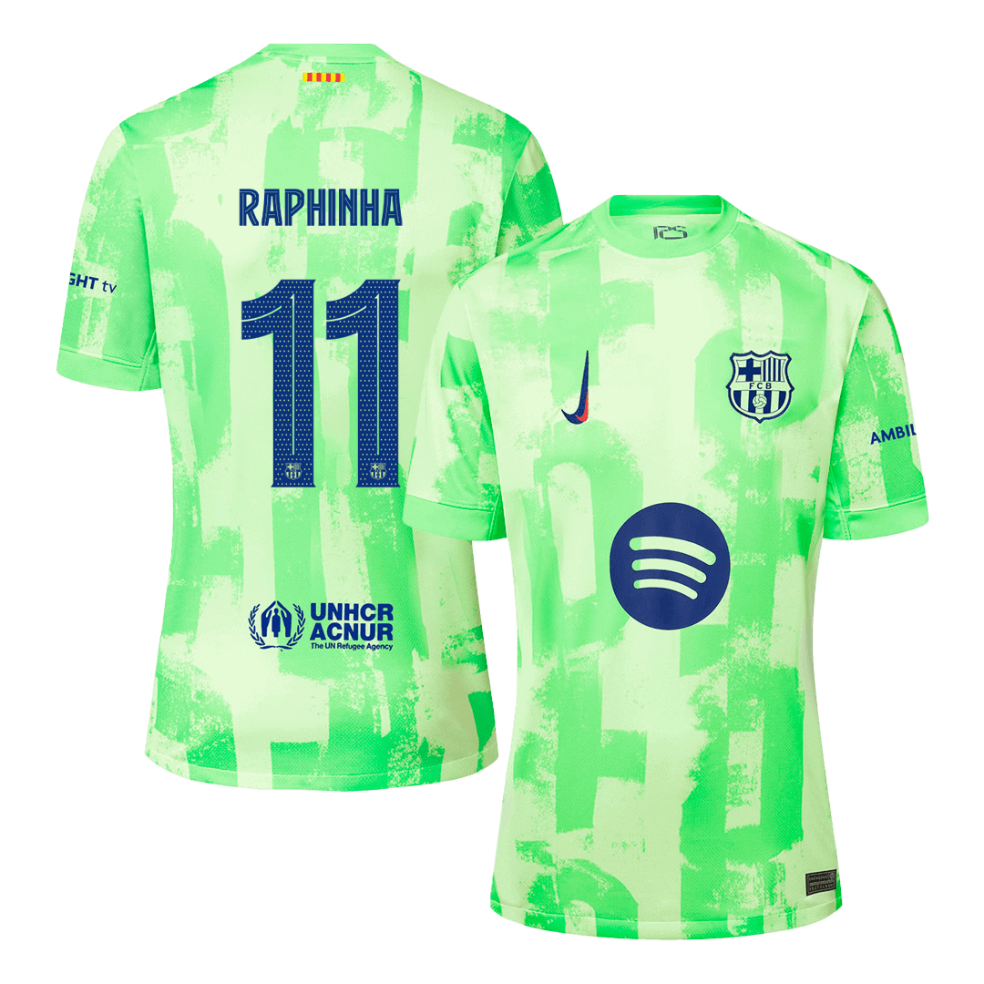 Tricouri Fotbal Barcelona RAPHINHA #11 Treilea 2024/25 - Super (mărime mare)