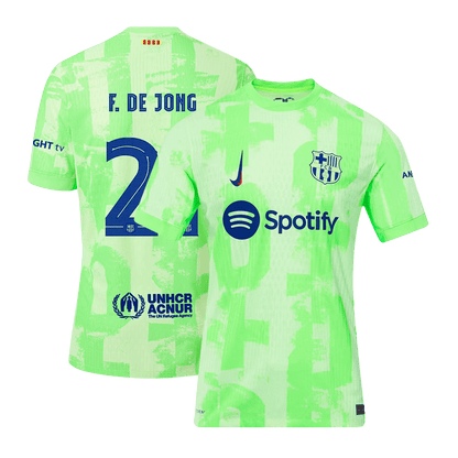 Tricouri Fotbal Barcelona F.DE JONG #21 Treilea 2024/25 Authentic - UCL