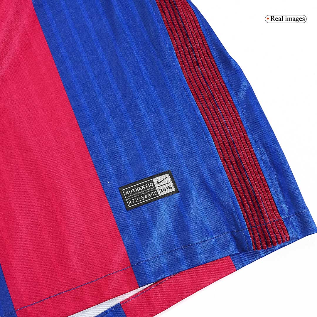 Tricouri Fotbal Vintage Barcelona Acasă 2016/17 (mărime mare)