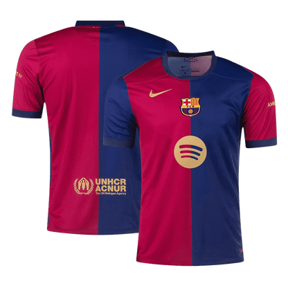 Tricouri Fotbal Barcelona Acasă 2024/25 (Spotify Logo Without Text) (mărime mare)