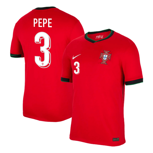 Tricouri Fotbal Portugalia PEPE #3 Acasă 2024 - Super (mărime mare)