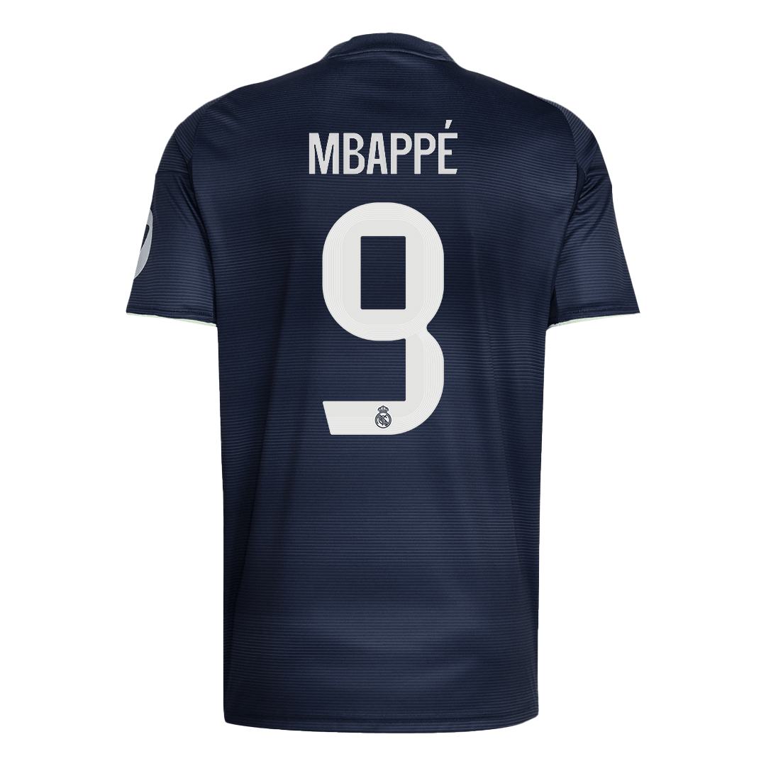 Tricouri Fotbal Real Madrid MBAPPÉ #9 Deplasare 2025/26 (mărime mare)