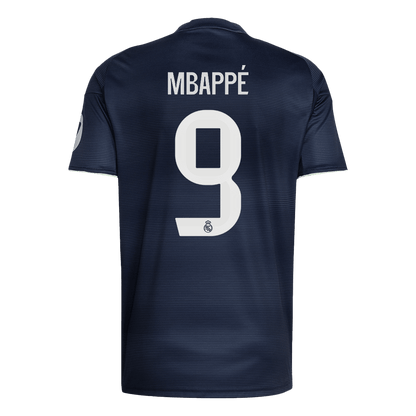 Tricouri Fotbal Real Madrid MBAPPÉ #9 Deplasare 2025/26 (mărime mare)
