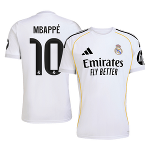Tricouri Fotbal Real Madrid MBAPPÉ #10 Acasă 2025/26 - Premium