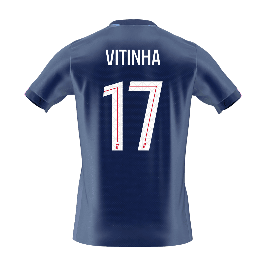Tricouri Fotbal PSG VITINHA #17 Acasă 2025/26 - Premium
