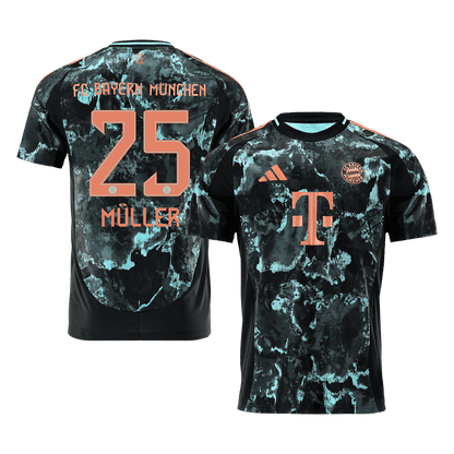 Tricouri Fotbal Bayern Munchen MÜLLER #25 Deplasare 2024/25 (mărime mare)