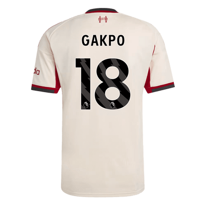 Tricouri Fotbal Liverpool GAKPO #18 Deplasare 2025/26