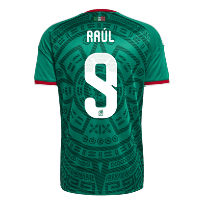 Tricouri Fotbal Mexico Raúl #9 Acasă Cupa Mondială 2026