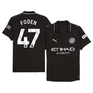 Tricouri Fotbal Manchester City FODEN #47 Deplasare 2025/26 Authentic