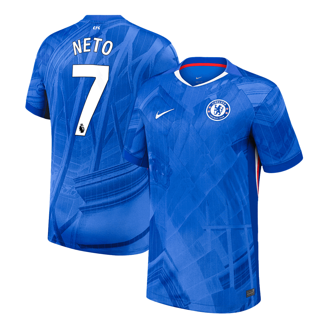 Tricouri Fotbal Chelsea NETO #7 Acasă 2025/26 - Premium