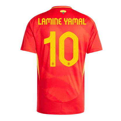 Tricouri Fotbal Spania LAMINE YAMAL #10 Acasă 2024 (mărime mare)